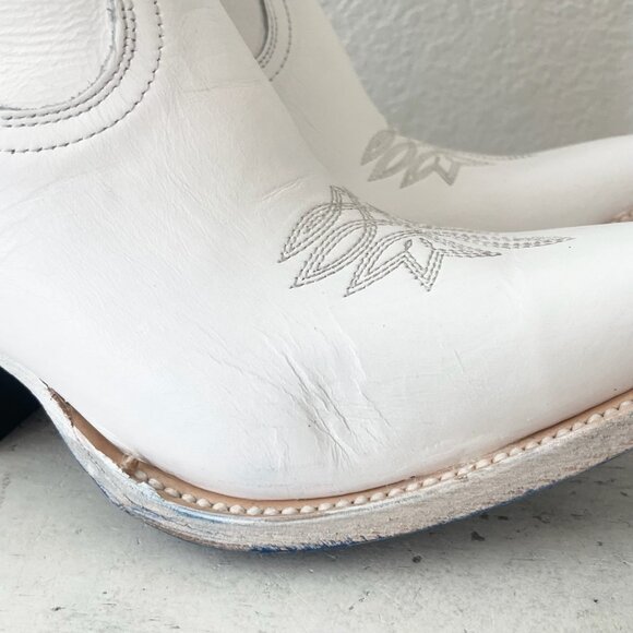 Lane MEGAN MORONEY Smokeshow Cowboy Boots Womens 9.5 White Western Cowgirl Tall - Picture 15 of 16